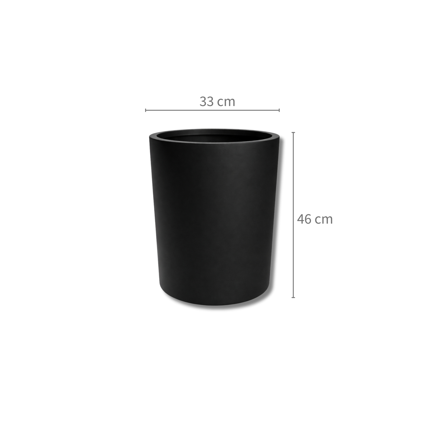 Heaven Matte Black GRP Planter