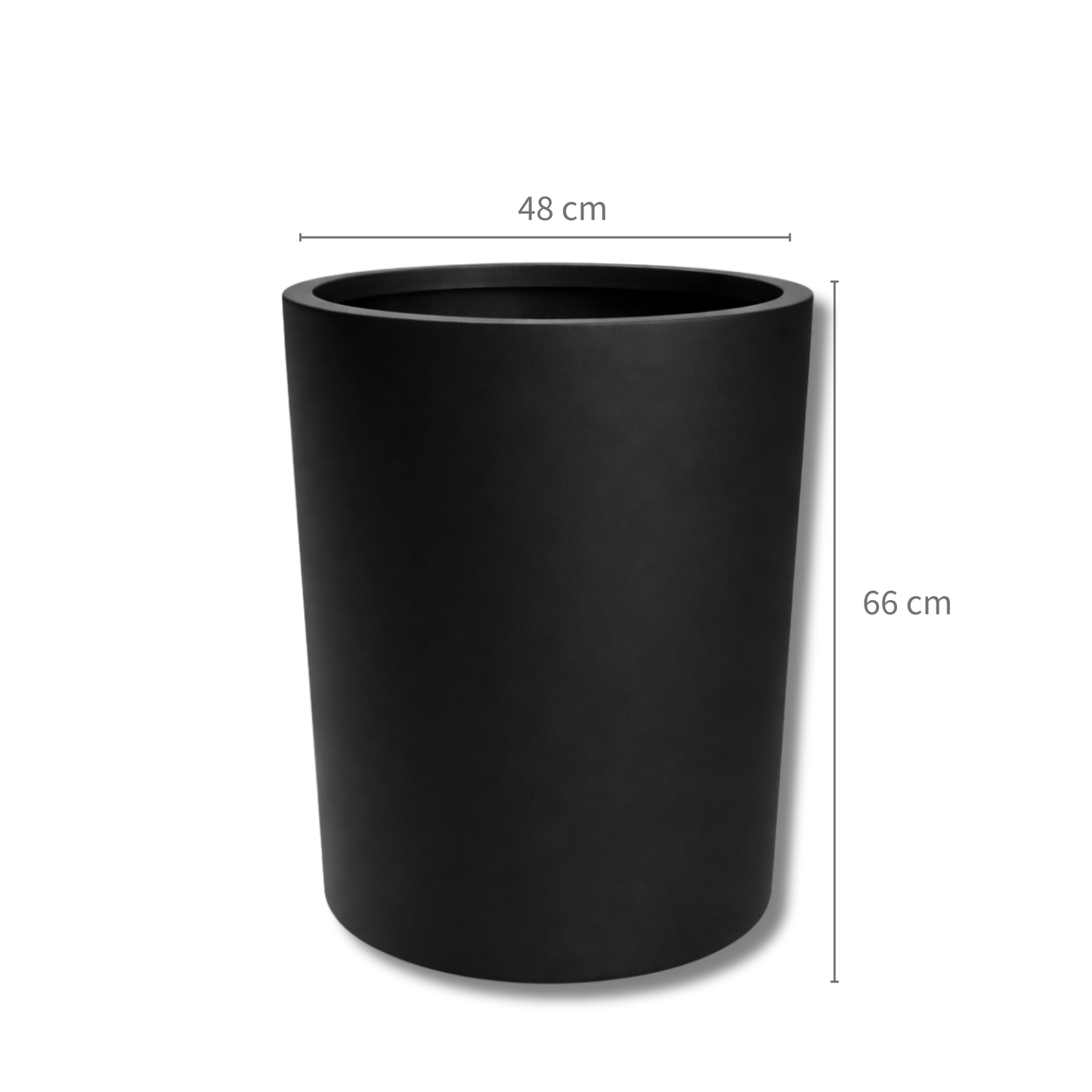 Heaven Matte Black GRP Planter